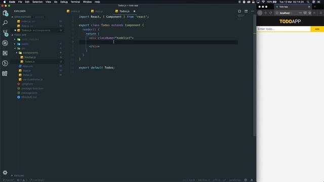 React JS tutorial - Basics - Day 33 - #100DaysOfCode
