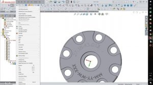 гравировка DPS шрифтом   SolidCam 2017    [файл в описание ]