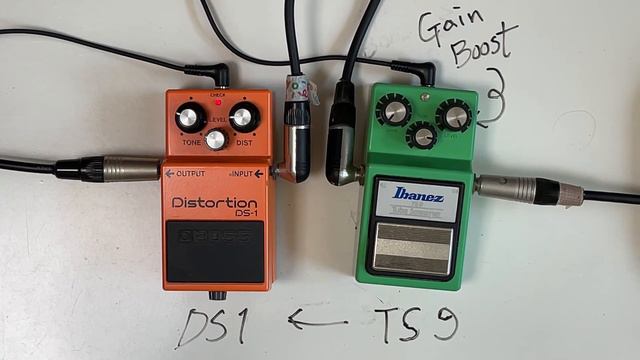 Boss DS1 + Ibanez TS9 Pedal Stacking with Strat (no talking) смотреть онлайн