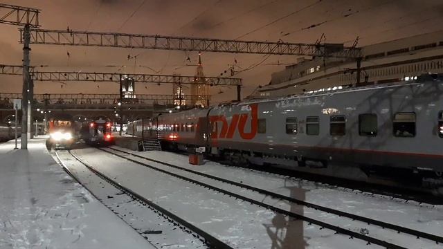 Отправление ЭП2К со скорым поездом №160М сообщением Москва – Ростов-на-Дону
