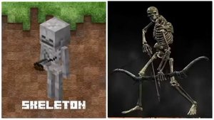 как будет выглядеть мобы в Майнкрафте и реальной жизни