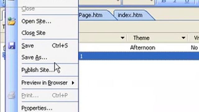 Microsoft Office FrontPage 2003 Save a website report смотреть онлайн