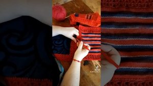 Плед из старых шарфов