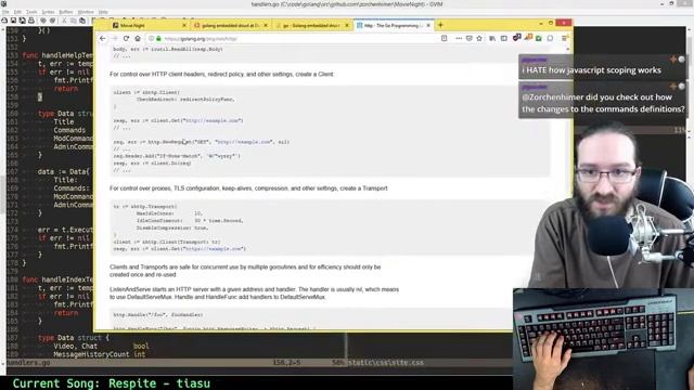 Go, WebSockets, HTML5 video, & Chat | More work on the Movie Night server! | Mar. 16, 2019 смотреть онлайн