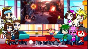 MHA react to god of war 3 finale(gacha)