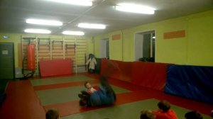 "Висячка" - болевой прием из самбо. Фрагмент тренировки на изучение приёма.