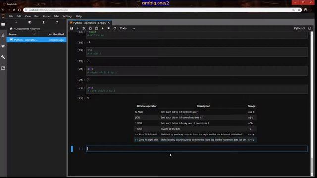 #Python - Operators [3.7] смотреть онлайн