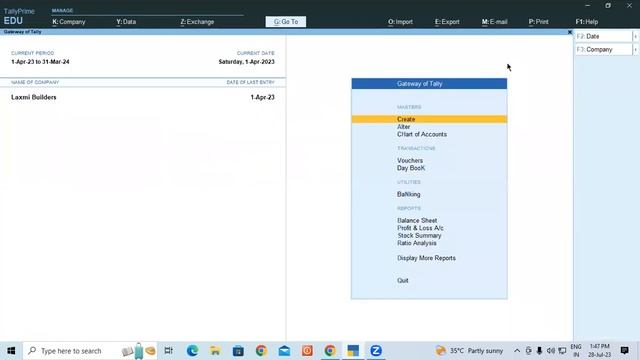 How to set Password in Tally Prime | GIT Education смотреть онлайн