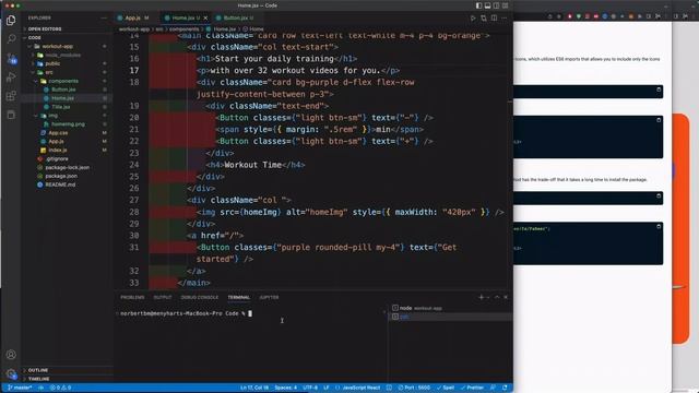 React Crash Course with React Web App project