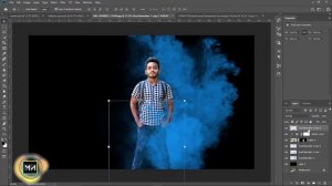 How to create Smoke Color background in Photoshop  | Color Smoke Manipulation effect