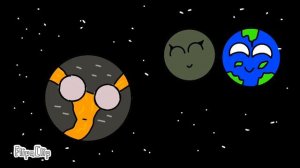 Столкновение Земли и Тейи (Test) #planetballs #planet