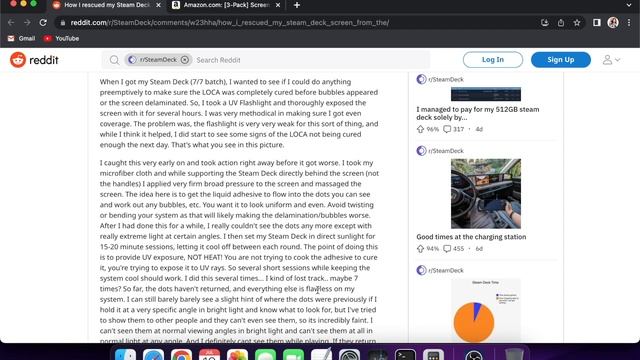 Reddit User fixes Screen Delamination on a 512gb Steam Deck смотреть онлайн