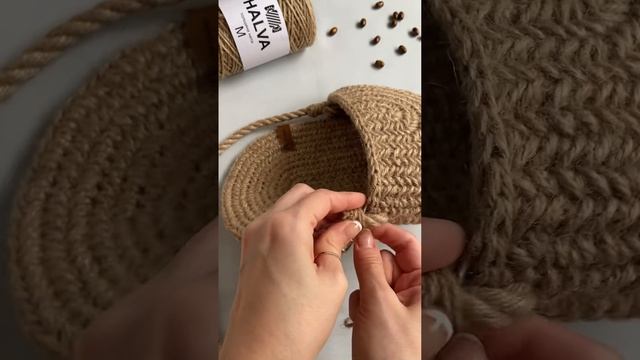 Ручка для сумки из джутового каната смотреть онлайн