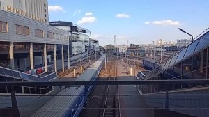 Поезд Брест-Санкт Петербург, навстречу электричка Руденск-Минск