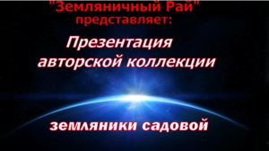 Видеопрезентация сортов земляники на  2017г