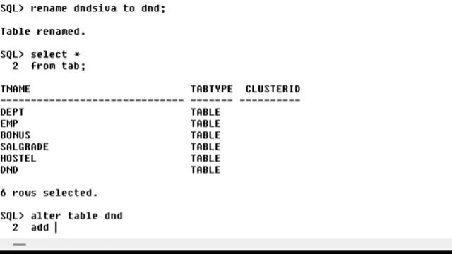 DDL - DATA DEFINITION LANGUAGE in SQL / SQL Tutorial in Tamil / E-22 / #sqltutorialforbeginners #sq