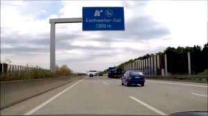 Fahren durch Deutschland: Aachen - Düren,Едем по Германии: Ахен-Дюрен,Driving through Germany