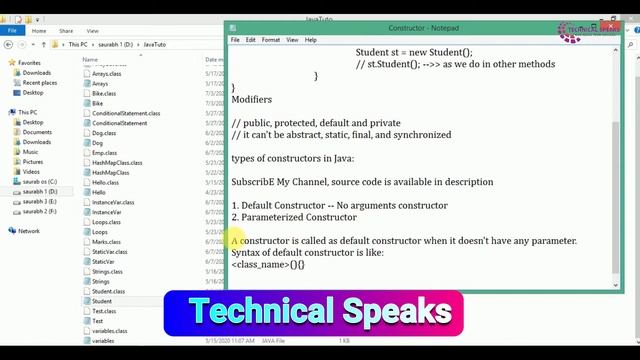 What is Constructors In Java | Types of Constructor with Example Program