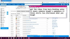 Roblox How to know who bought your gamepasses shirts and gears.