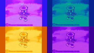 4 Colorful Gummy Bears 8-Bit in Color Effects