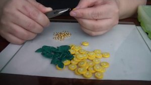 Браслет "Лимончики" из полимерной глины