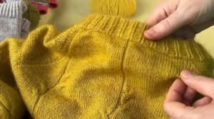 Готовый джемпер с японским плечом из пряжи Lana Grossa+Lamana #джемперспицами #вязание #knitting