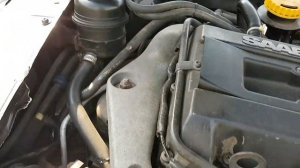 Saab 9-5 работа двигателя