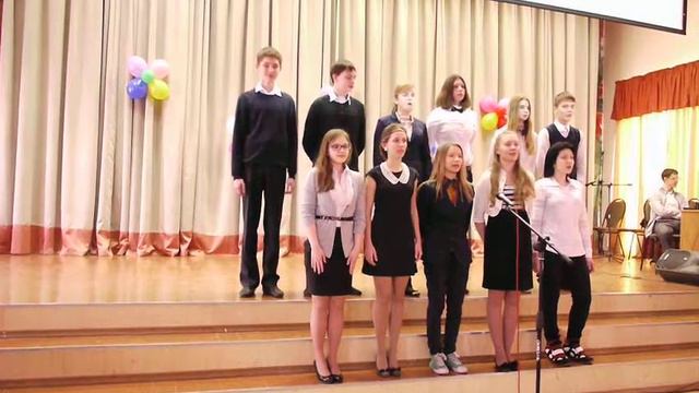 Выступление 9Г на 8 марта. Песня. смотреть онлайн