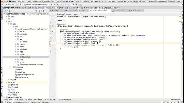 ExecutionContext in Spring Batch. смотреть онлайн