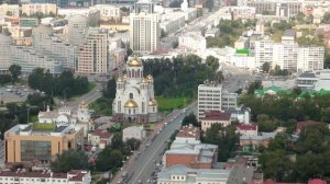 Екатеринбург со смотровой площадки "Высоцкого"