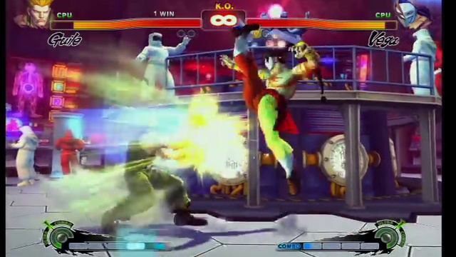 Super Street Fighter 4. Guile vs Vega. XBOX 360 PS 3 смотреть онлайн