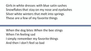 Урок 8.8 My Favorite Things песня