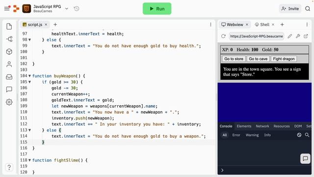 Learn JavaScript Interactively By Coding An RPG Game – Tutorial