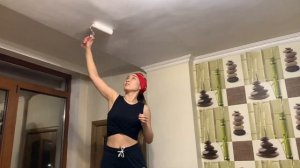 Как я покрасила потолки водоэмульсионной краской