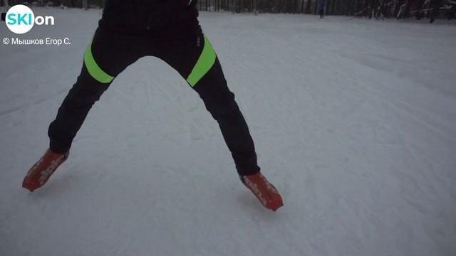 Уроки конькового хода. №2. #коньковыйход #беговыелыжи