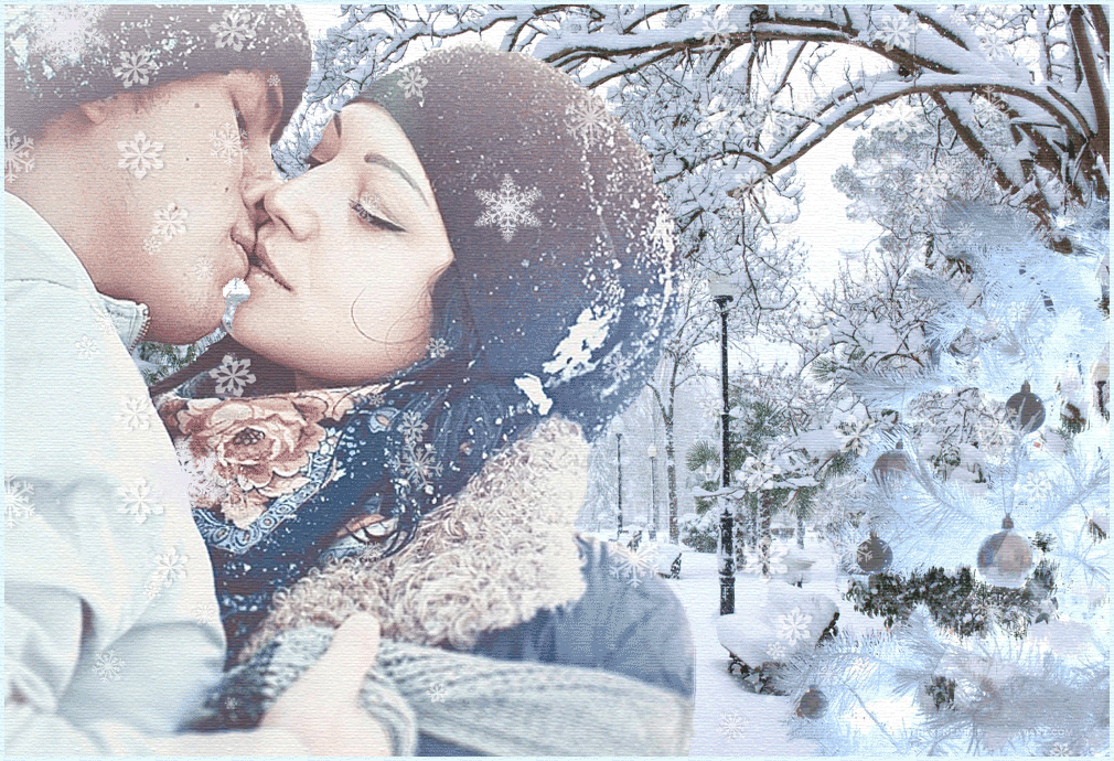 Влюбленные зимой. Зимняя сказка любовь. Зимняя романтика. Зимний поцелуй. Можно песню снег