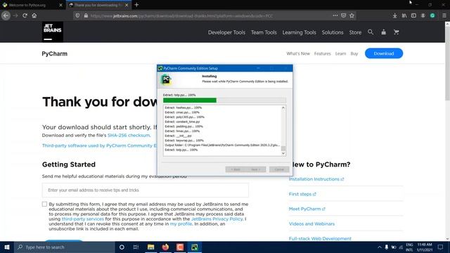 How to install python on Windows 10 || How install Pycharm смотреть онлайн