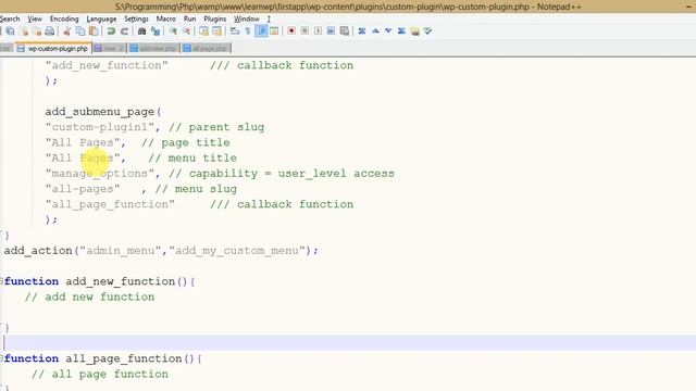 Wordpress Plugin Development tutorial from scratch (Part 5)  Manage Wordpress plugin code files