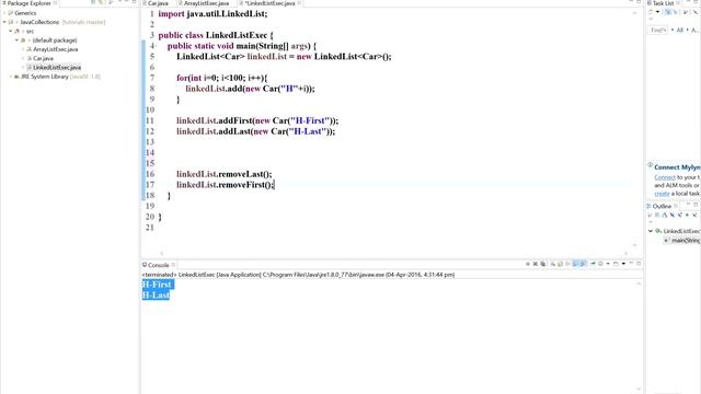 Java Collections Tutorial 04 | LinkedList in Java | LinkedList |Java9s.com