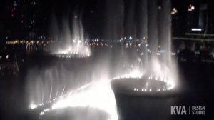 The Dubai Fountain. Поющие фонтаны, Дубай ОАЭ