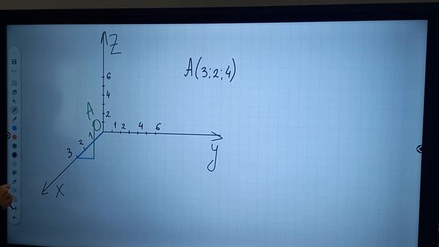 геометрия 10 класс. Расстояние между двумя точками с заданными координатами в пространстве. смотреть онлайн