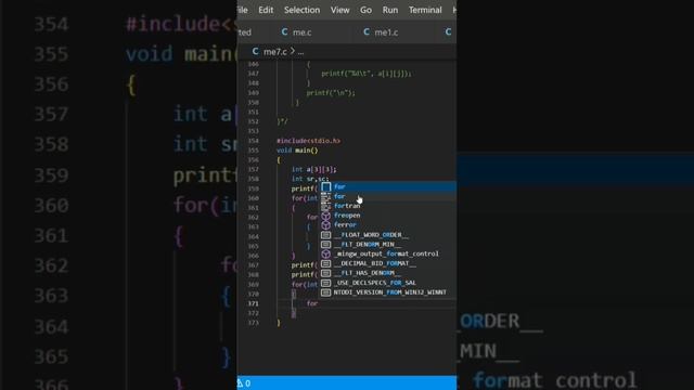 Write a program to print sum of rows and columns of matrix #c #programming