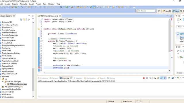 Tutorial 5 JFrame agregar un JLabel a un JFrame смотреть онлайн