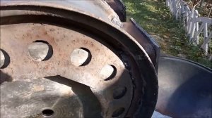 Печь для казана из авто дисков