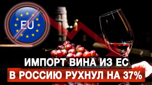 Импорт вина из ЕС в Россию рухнул на 37%