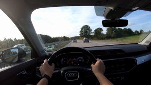 Audi Q3 Sportback 45 TFSI (230PS) QUATTRO *TOP SPEED* German Autobahn POV | by CarCast 4K