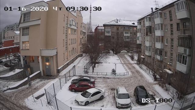 Видео пример работы 8 мп (4к) TVI камеры Hiwatch DS-T800 (День) смотреть онлайн