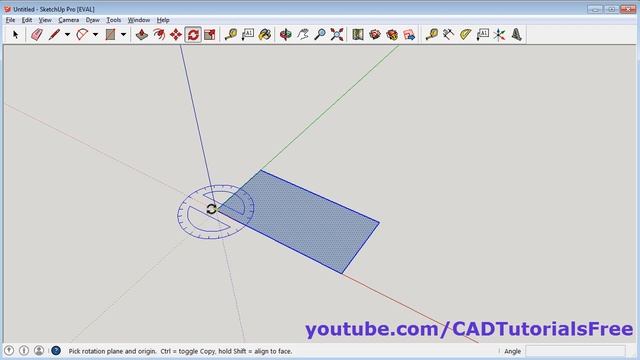 SketchUp Draw Rectangle at an Angle