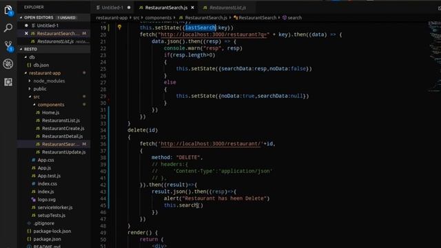 ReactJS Project Tutorial Part 10 - Building a Search API (Part II) | Search API in React | Reactjs