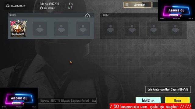 pubg mobile canlı yayın 283. bölüm ( UCE ÖDÜLLÜ YAYIN ) ODA VE EGLENCE ZAMANI смотреть онлайн